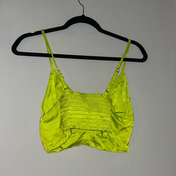 Aerie Neon Green Silk Bralette - Picture 3 of 3